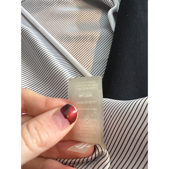 Calvin Klein Womens Black Open Front Jacket Sz 18 Minimalist‎ Euro Scandi Blazer - Picture 11 of 11